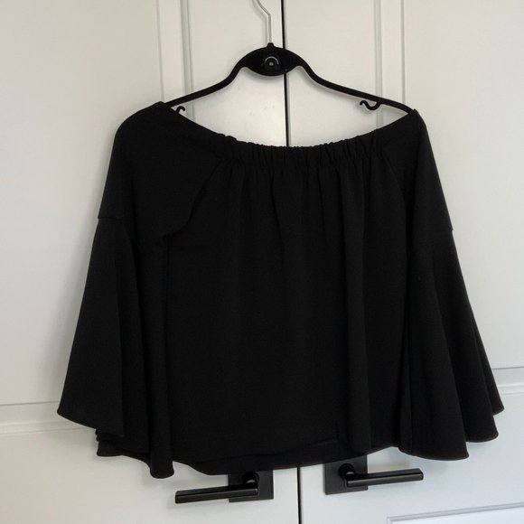 Banana Republic Bell Sleeve Off Shoulder Top - Picture 2 of 6